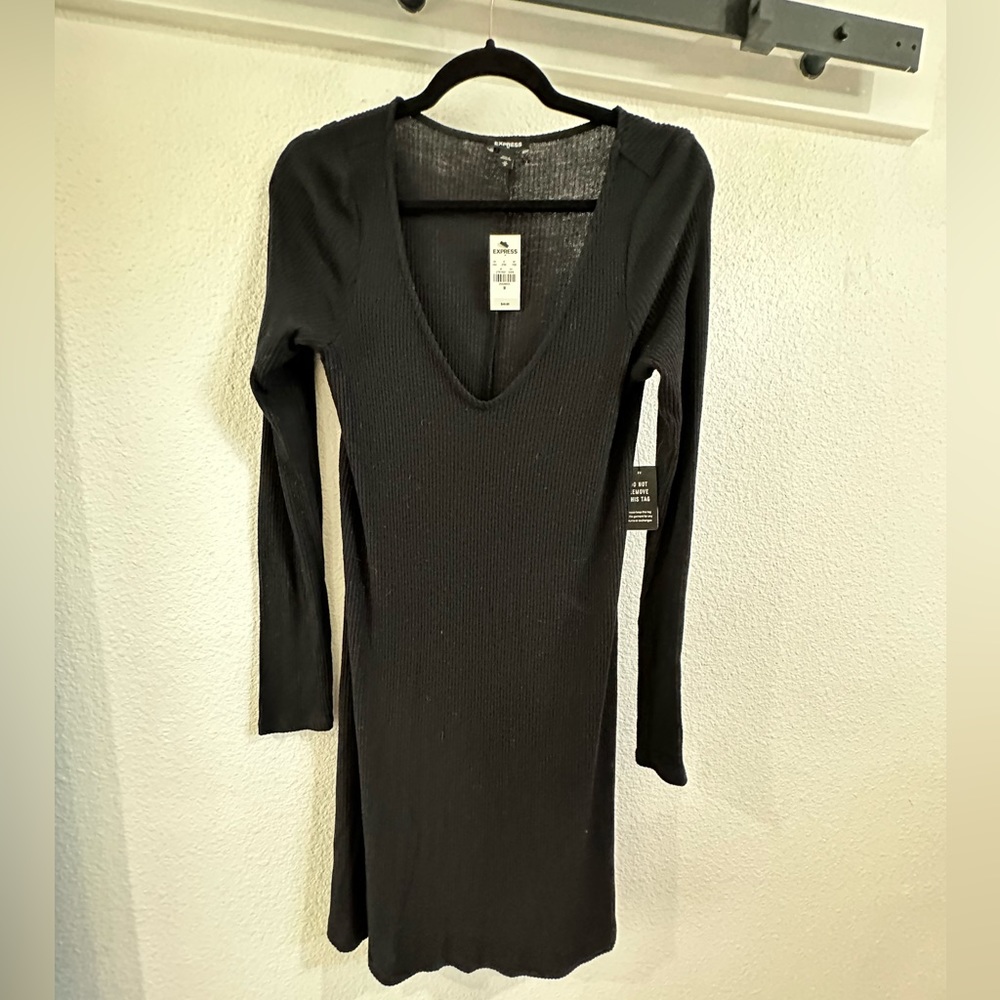 Express Sweater Dress - Black